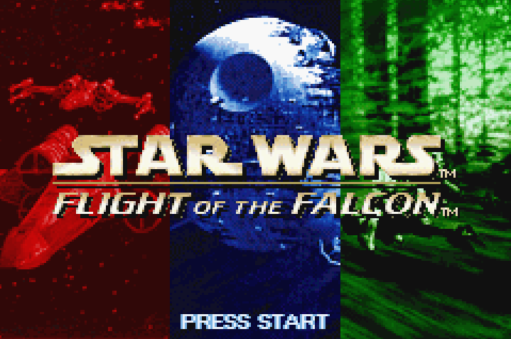 Star Wars Flight of the Falcon Title Screen